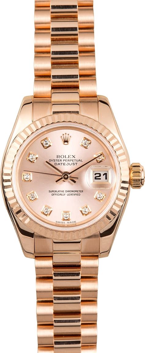 rose gold rolex womens